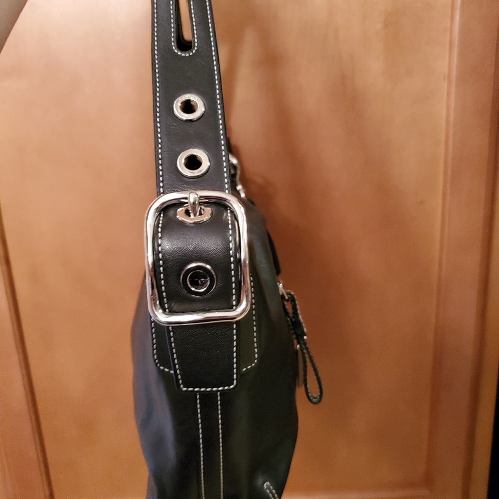 Coach Black Soft Leather Handbag - Picture 5 of 8